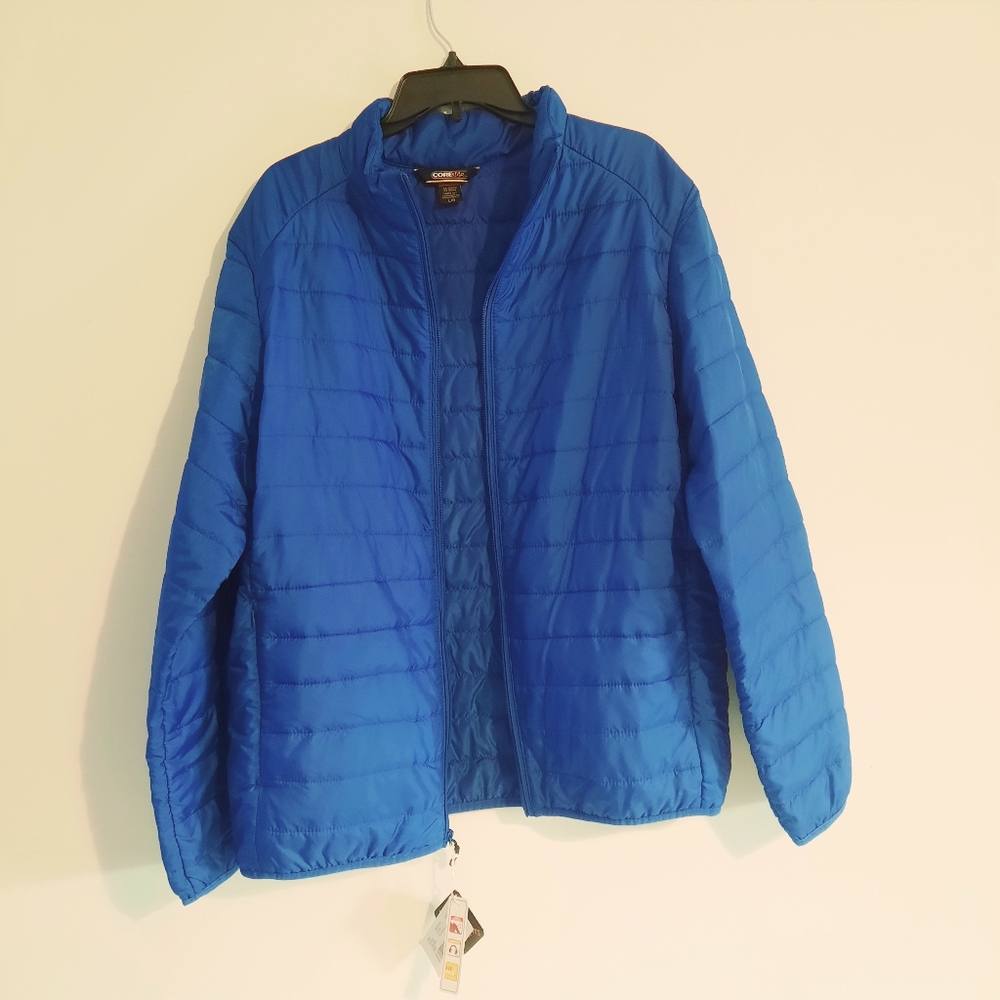 Mens Blue Puffer Jacket Size Large - Picture 12 of 12